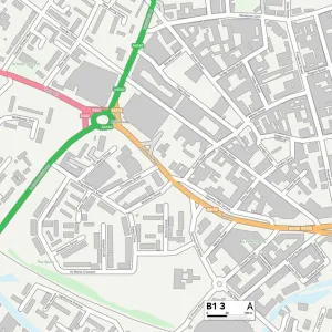 Postcode Sector Maps Wooden Jigsaw Puzzle Collection: B - Birmingham