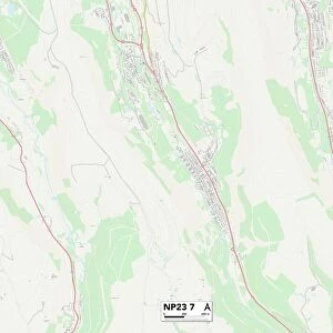 Blaenau Gwent NP23 7 Map
