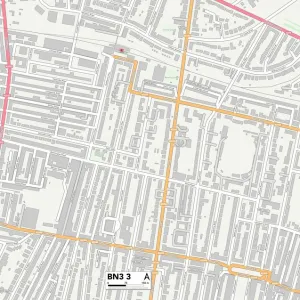 Postcode Sector Maps Wooden Jigsaw Puzzle Collection: BN - Brighton