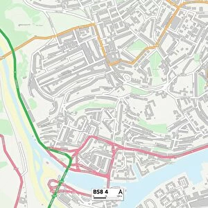 Bristol BS8 4 Map