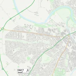 Postcode Sector Maps Wooden Jigsaw Puzzle Collection: CA - Carlisle