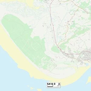 Carmarthenshire SA16 0 Map