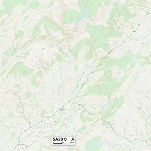 Carmarthenshire SA20 0 Map