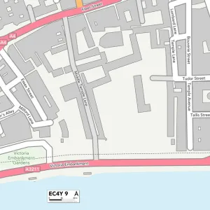 Postcode Sector Maps Wooden Jigsaw Puzzle Collection: EC - London EC