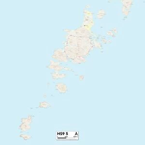 Postcode Sector Maps Collection: HS - Hebrides