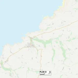 Postcode Sector Maps Wooden Jigsaw Puzzle Collection: PL - Plymouth