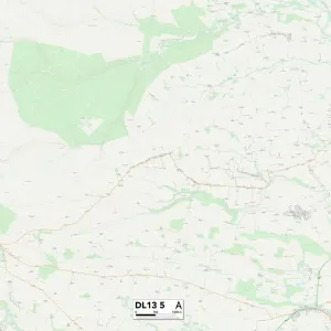 Postcode Sector Maps Wooden Jigsaw Puzzle Collection: DL - Darlington