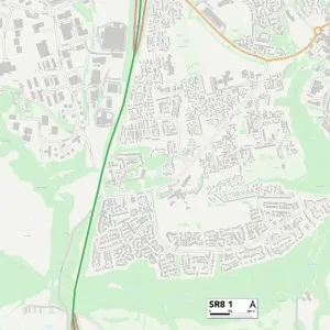 County Durham SR8 1 Map