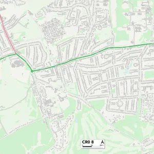 Postcode Sector Maps Wooden Jigsaw Puzzle Collection: CR - Croydon