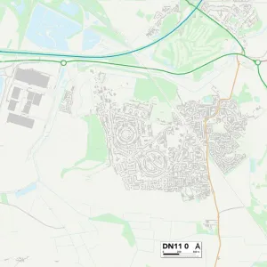 Postcode Sector Maps Wooden Jigsaw Puzzle Collection: DN - Doncaster