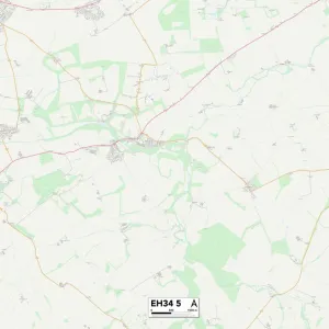 Postcode Sector Maps Wooden Jigsaw Puzzle Collection: EH - Edinburgh