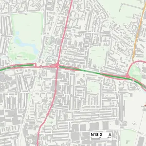 Postcode Sector Maps Wooden Jigsaw Puzzle Collection: N - London N