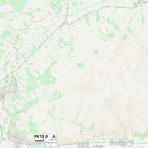 Postcode Sector Maps Wooden Jigsaw Puzzle Collection: FK - Falkirk