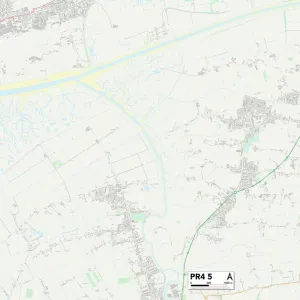 Postcode Sector Maps Wooden Jigsaw Puzzle Collection: PR - Preston