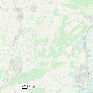 Postcode Sector Maps Wooden Jigsaw Puzzle Collection: DA - Dartford