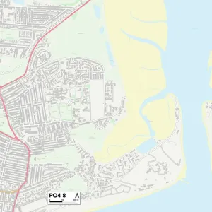 Postcode Sector Maps Wooden Jigsaw Puzzle Collection: PO - Portsmouth