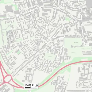 Postcode Sector Maps Wooden Jigsaw Puzzle Collection: RG - Reading
