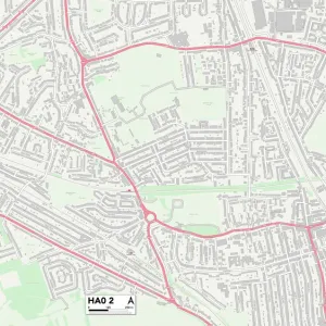Postcode Sector Maps Wooden Jigsaw Puzzle Collection: HA - Harrow