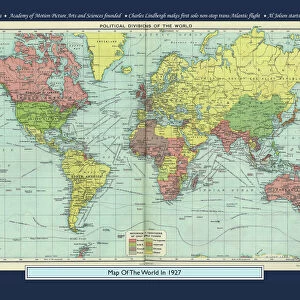 Historical World Events map 1927 US version