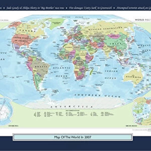 Historical World Events map 2007 UK version
