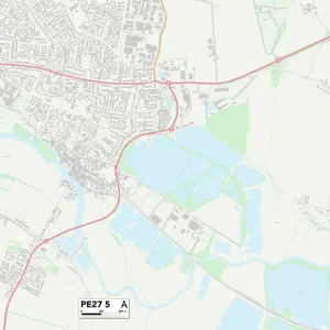 Postcode Sector Maps Wooden Jigsaw Puzzle Collection: PE - Peterborough
