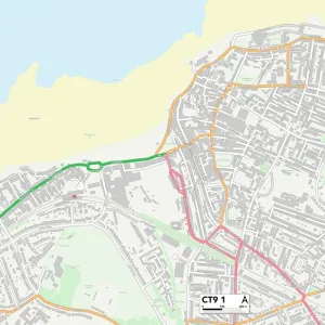Postcode Sector Maps Wooden Jigsaw Puzzle Collection: CT - Canterbury