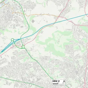 Postcode Sector Maps Wooden Jigsaw Puzzle Collection: HD - Huddersfield