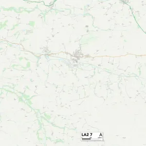 Postcode Sector Maps Wooden Jigsaw Puzzle Collection: LA - Lancaster
