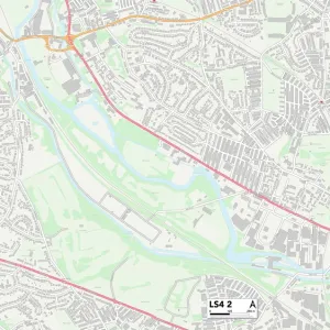 Postcode Sector Maps Wooden Jigsaw Puzzle Collection: LS - Leeds
