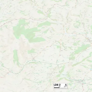 Postcode Sector Maps Wooden Jigsaw Puzzle Collection: LD - Llandrindod Wells