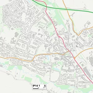 Mid Suffolk IP14 1 Map