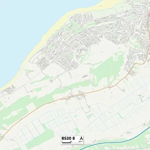 North Somerset BS20 8 Map