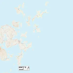 Postcode Sector Maps Wooden Jigsaw Puzzle Collection: KW - Kirkwall