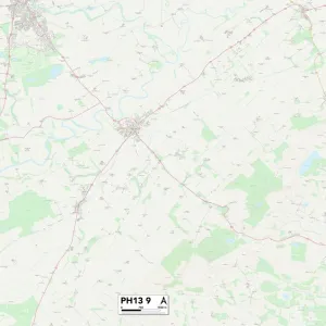 Postcode Sector Maps Wooden Jigsaw Puzzle Collection: PH - Perth