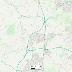 Bromsgrove B61 0 Postcode Sector Print Map Bromsgrove B61 0 Postcode Sector Print Map