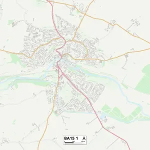 BA Bath Street Map Print BA15 1 BA Bath Street Map Print BA15 1