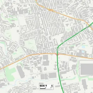 Bradford BD8 9 Print Map Sector Bradford BD8 9 Print Map Sector