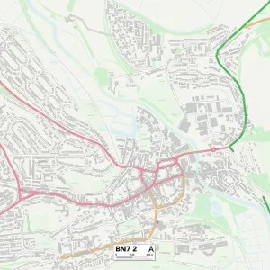 Prints of Postcode Sector Maps Prints: BN - Brighton