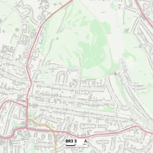 Prints of Postcode Sector Maps Prints: BR - Bromley