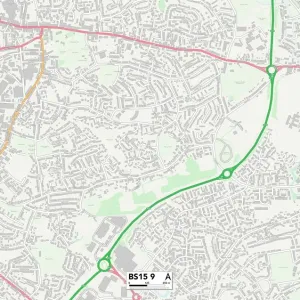 Bristol BS15 9 Print Map Sector Bristol BS15 9 Print Map Sector