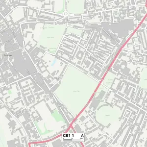 Cambridge CB1 1 Postcode Sector Print Map Cambridge CB1 1 Postcode Sector Print Map
