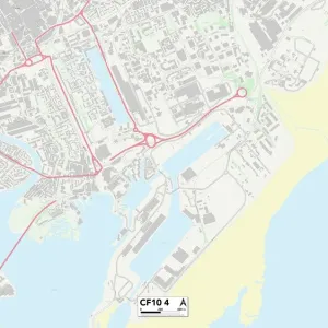 Cardiff CF10 4 Map