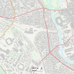 Cardiff CF11 6 Print Map Sector Cardiff CF11 6 Print Map Sector
