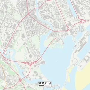 Cardiff CF11 7 Map