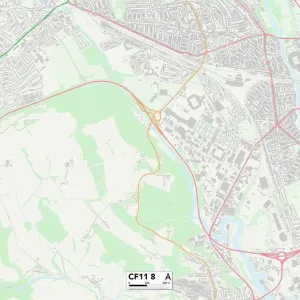 Cardiff CF11 8 Print Map Sector Cardiff CF11 8 Print Map Sector