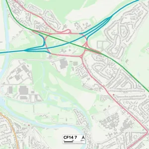 Cardiff CF14 7 Map