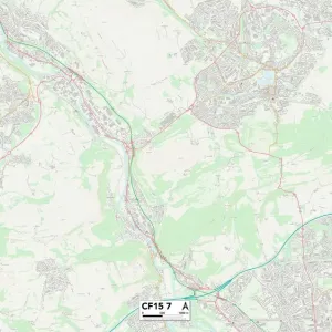 Cardiff CF15 7 Map