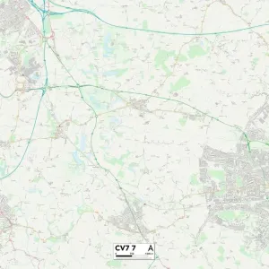 Coventry CV7 7 Print Map Sector Coventry CV7 7 Print Map Sector