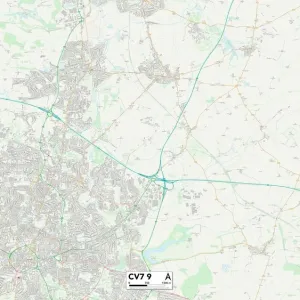 Coventry CV7 9 Print Postcode Sector Map Coventry CV7 9 Print Postcode Sector Map
