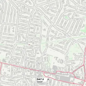 Prints of Postcode Sector Maps Prints: DA - Dartford